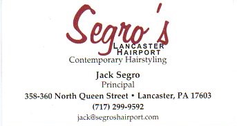 Segro's Jack business card