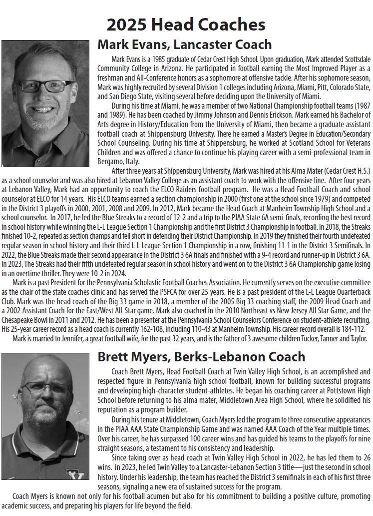 coaches bios